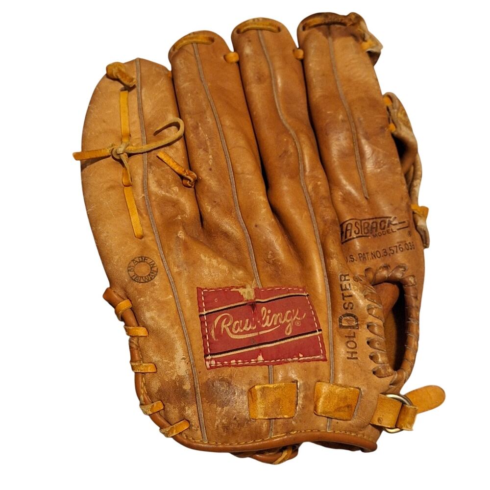 โRawlings RBG50 Ozzie Smith Fastback Baseball Glove Leather RHT Holdster 12" VTG